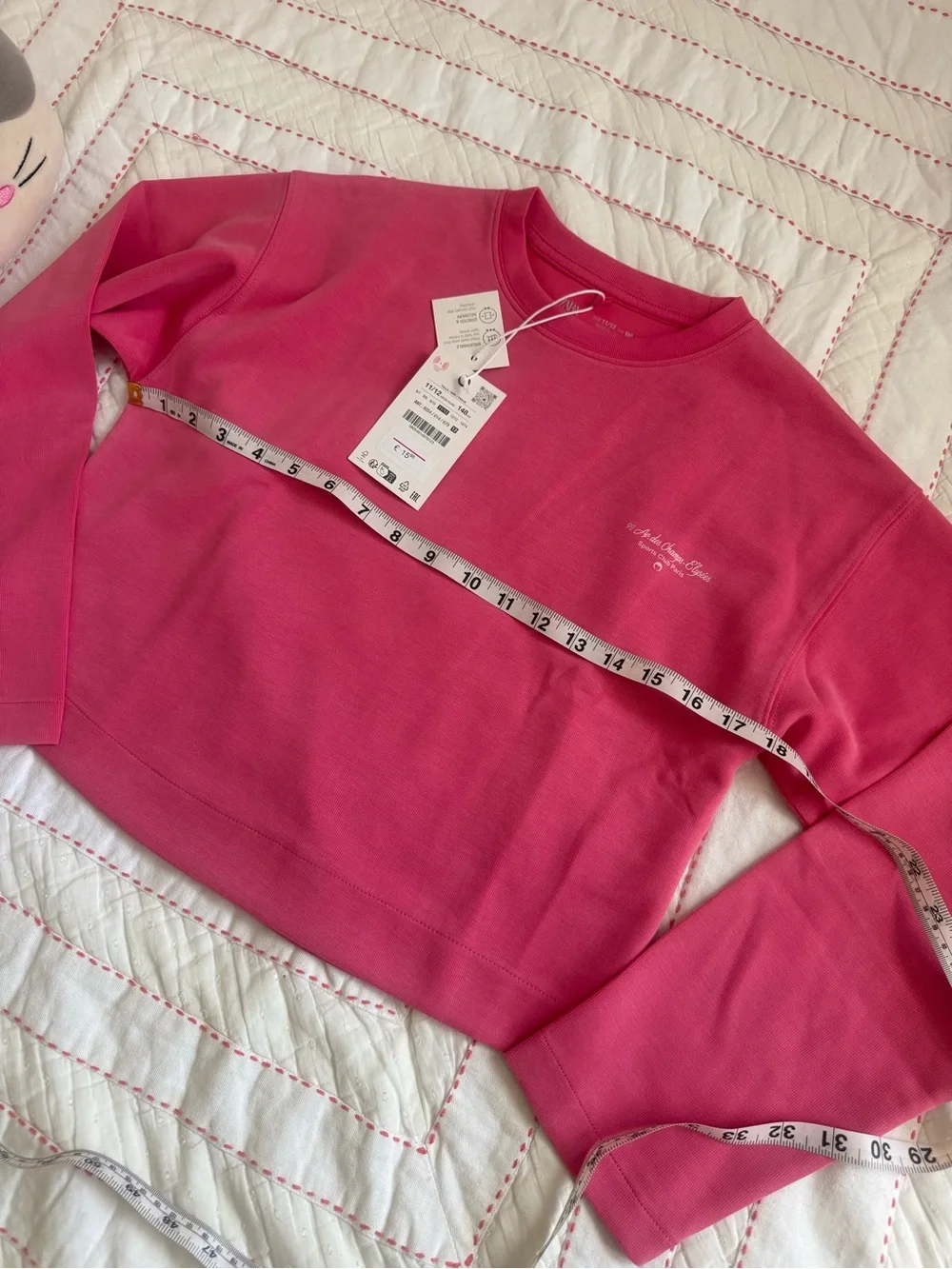 Zara Girls Pink Sweatshirt & Wide Leg Pants Set NWT Sizes 11/12 & 12/13